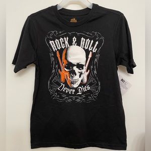 NWT Rock & Roll Never Dies child’s tee